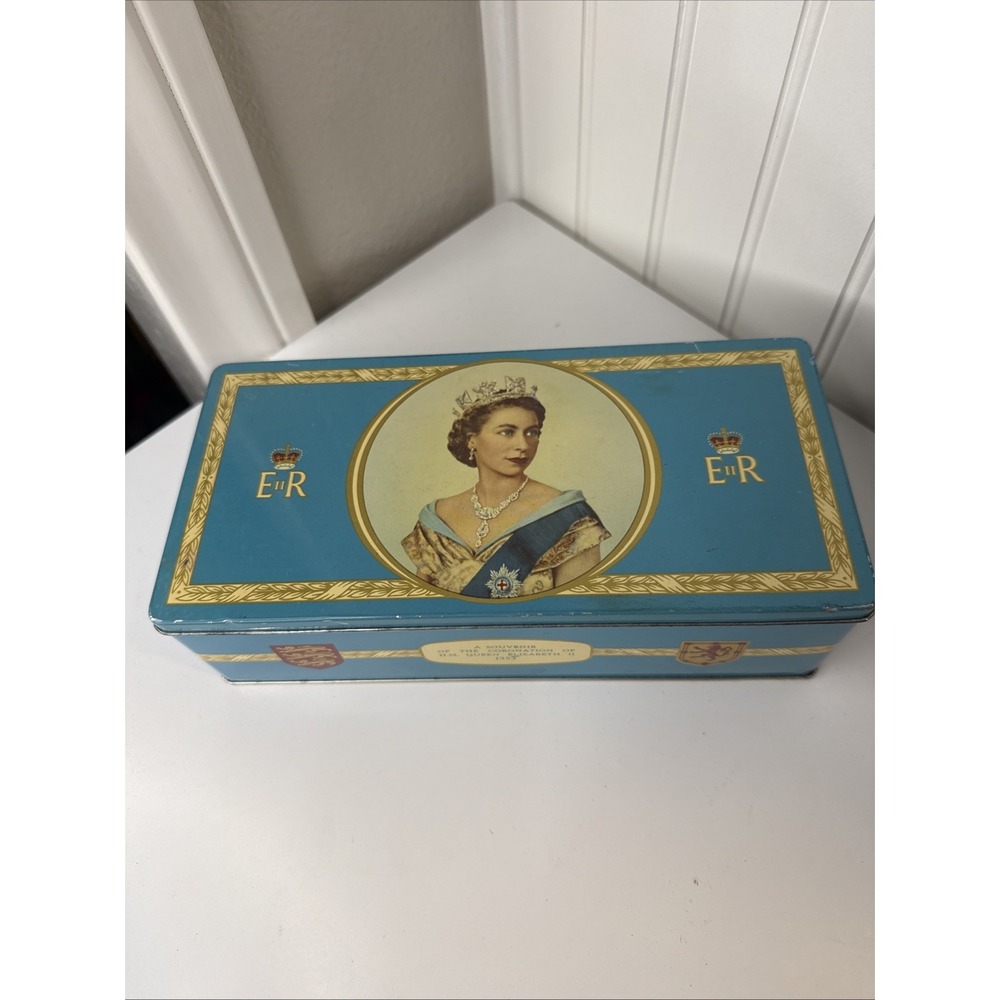 LIMITED EDITION Queen Elizabeth II 1953 Coronation commemorative tin VINTAGE